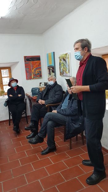 Otvoritev razstave 10. Tisnikarjeve likovne kolonije 