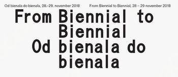 Ob bienala do bienala / Predstavitev knjig, simpozij, razstava