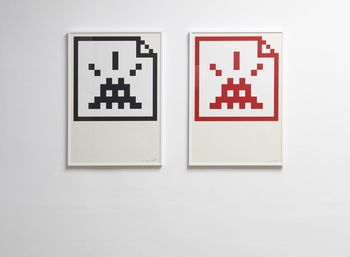 Invader, Grafike na papirju