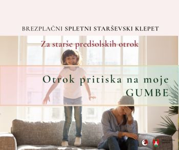 Otrok pritiska na moje gumbe