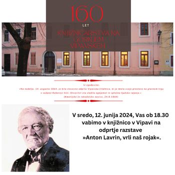 Odprtje razstave »Anton Lavrin, vrli naš rojak«.