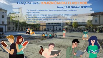 Branje na ulice - bralni flash mob