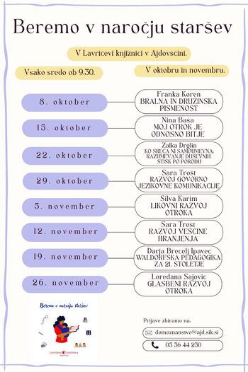 Beremo v naročju staršev