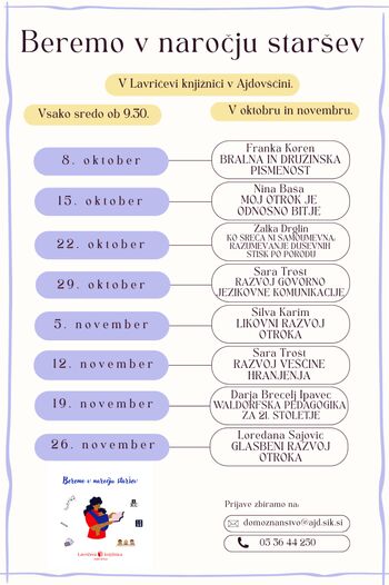 Beremo v naročju staršev