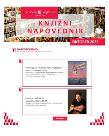 Oktobrski knjižni napovednik 