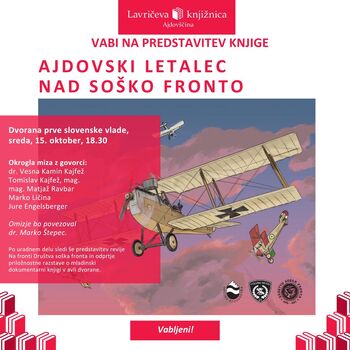 Predstavitev knjige Ajdovski letalec nad soško fronto