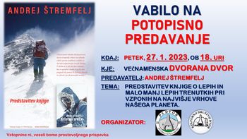 Potopisno predavanje - ANDREJ ŠTREMFELJ