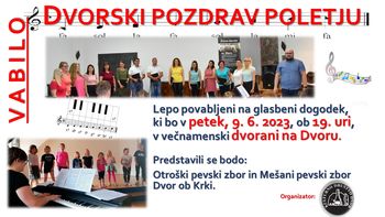 Koncert "DVORSKI POZDRAV POLETJU"