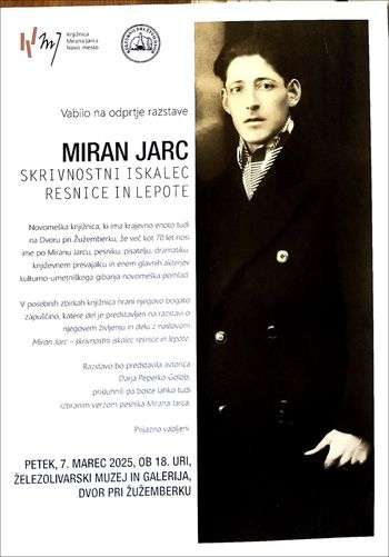 Razstava: MIRAN JARC- skrivnostni iskalec resnice in         lepote