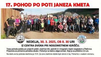 TRADICIONALNI POHOD PO POTI JANEZA KMETA 2025