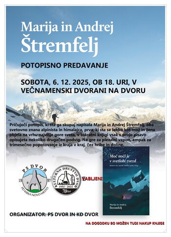 Potopis in predstavitev knjige Moč noči je v svetlobi zvezd