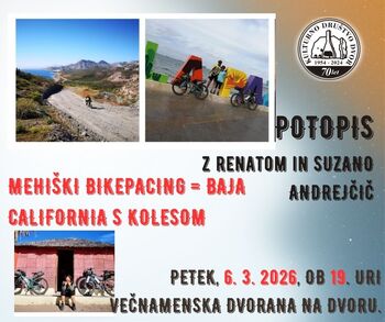 Potopisno predavanje - Mehiški bikepacing = Baja California s kolesom