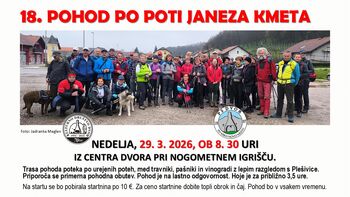 SUHOKRANJSKI, TRADICIONALNI POHOD PO POTI JANEZA KMETA