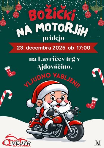 BOŽIČKI NA MOTORJIH BOMO PONOVNO OBISKALI OTROKE 