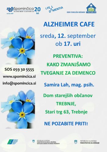 PREVENTIVA: KAKO ZMANJŠAMO TVEGANJE ZA DEMENCO.  