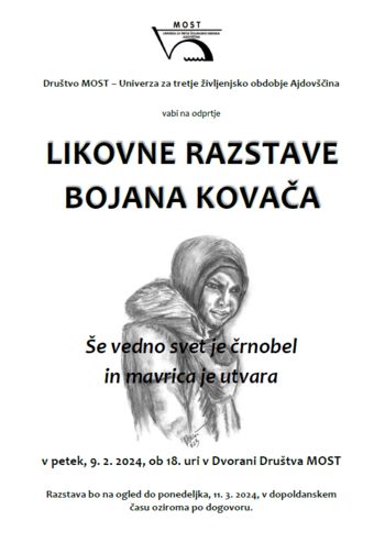 Odprtje likovne razstave Bojana Kovača