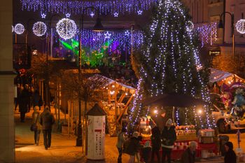 Božično-novoletni sejem v mestnem jedru Slovenj Gradca