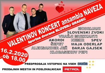 Valentinov koncert ansambla Naveza