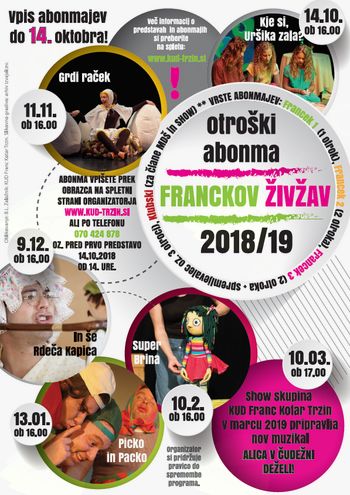 Otroški abonma Franckov živžav v Trzinu
