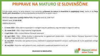 PRIPRAVE NA MATURO IZ SLOVENŠČINE