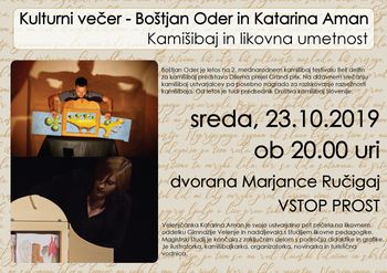 Kulturni večer Kamišibaj in likovna umetnost