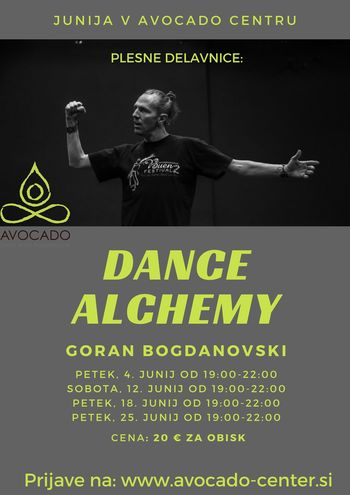 Plesna delavnica: DANCE ALCHEMY z Goranom Bogdanovskim