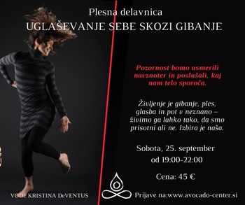 Plesna delavnica: Uglaševanje sebe skozi gibanje s Kristino de Ventus