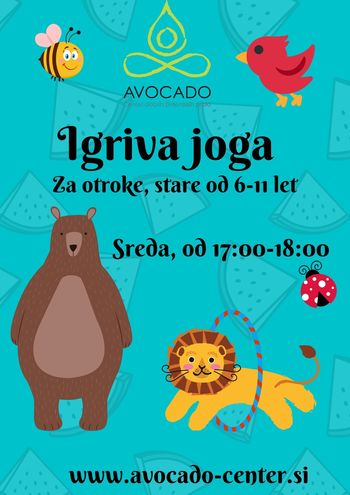 Igriva joga za otroke, stare od 6-11 let