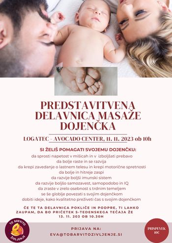 Predstavitvena delavnica Masaže za dojenčke po metodi IAIM