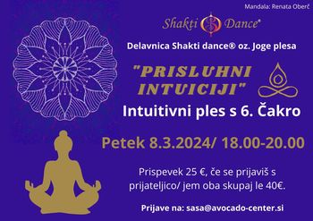 Shakti dance - joga plesa s Katarino Ferlin