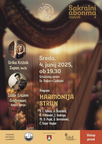 Sakralni abonma - Baročna in sodobna glasba za harfo in kitaro