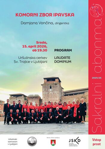 Sakralni abonma - Komorni zbor Ipavska