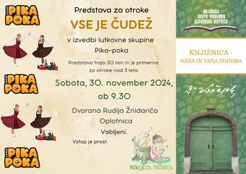 Predstava za otroke VSE JE ČUDEŽ