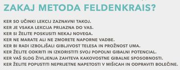 Feldenkrais - vadba za prožnost telesa in uma