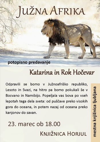 Južna Afrika – Katarina in Rok Hočevar