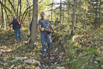 Začeli so čistiti rimski zid