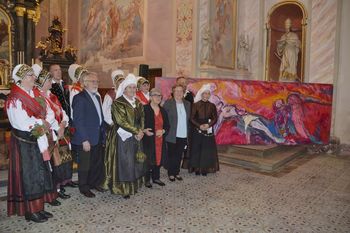 Sveta maša za Cankarja in odprtje slikarske razstave