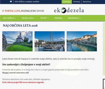 Glasujte za naj občino leta 2018