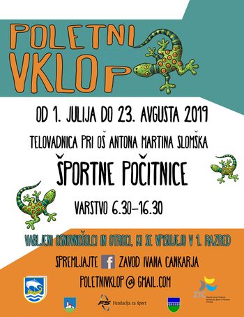 Poletni vklop tudi letos za otroke iz Občine Horjul