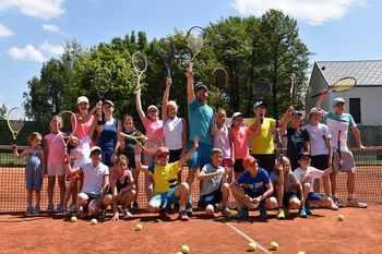 Druženje Blaža Kavčiča s tenisači TK Bobi