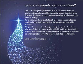 Spoštovane občanke, spoštovani občani!
