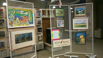 Likovna sekcija KUD Kosec razstavlja