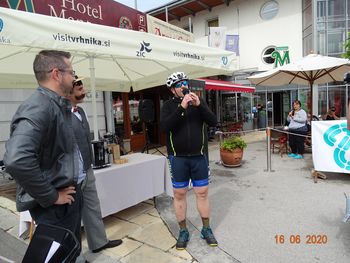 Na Vrhniki pričakali Miho Deželaka