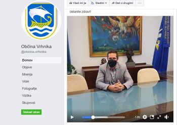 Video nagovor župana ob epidemiji 