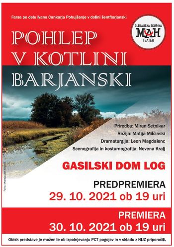 Vabljeni na domačo gledališko predstavo!