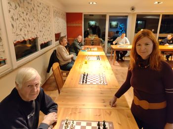 Šahovska simultanka z velemojstrico Ano Srebrnič v Borovnici