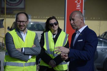 Minister Vrtovec z županom Stanovnikom na Logu