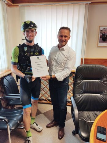 Tudi občina podpira Matjaža Hribljana v dobrodelnem projektu za obolele z ALS