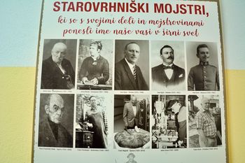 Poklon             starovrhniškim mojstrom