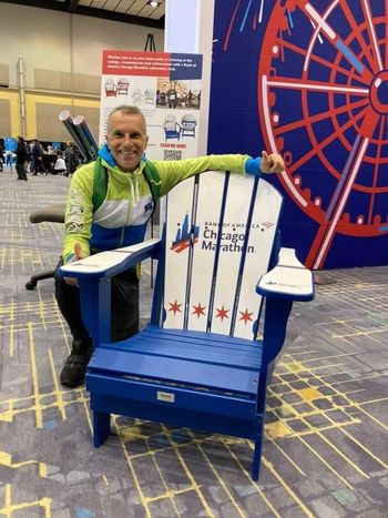 Jože tokrat na maratonu v             Chicagu